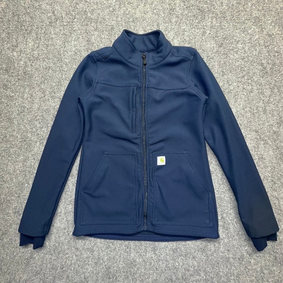 Carhartt Jackets & Blazers - Carhartt Modern Fit Full Zip Fleece Lined Jacket Navy Blue‎ Womens XS